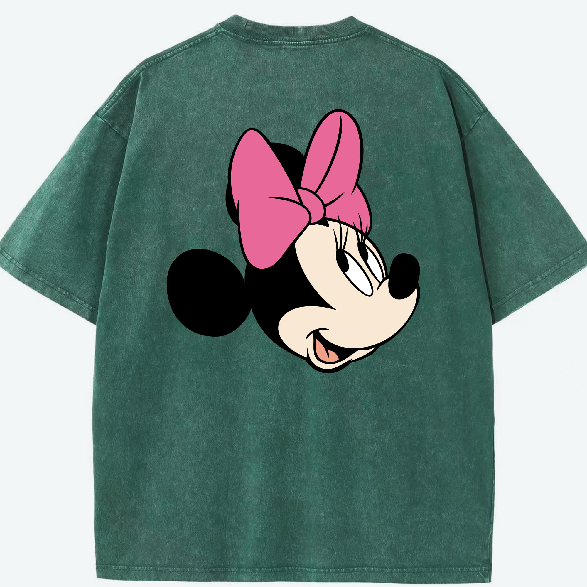 （画像用） ミッキーマウス Mickey Mouse 綿100% ヴィンテージ風 半袖Tシャツ（背面プリント）